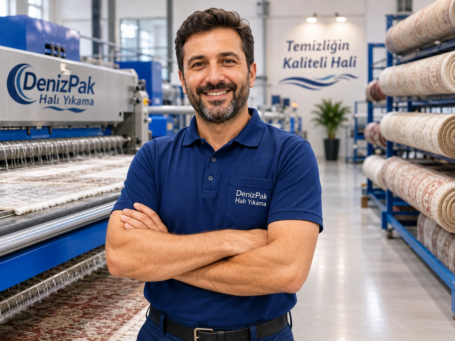 DenizPak profesyonel halı yıkama ekibi