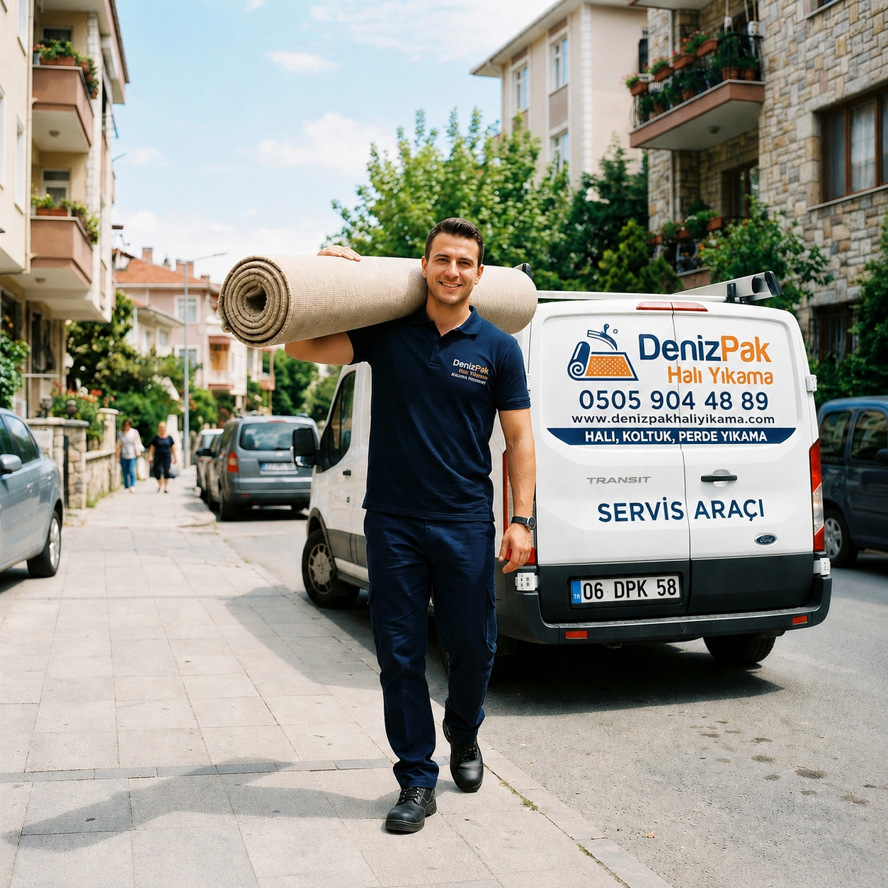 DenizPak halı yıkama hizmeti - adresten halı alımı